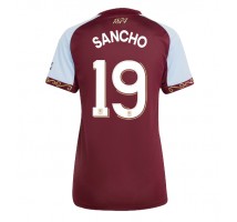 Aston Villa Jadon Sancho #19 Koszulka Podstawowa damskie 2025-26 Krótki Rękaw